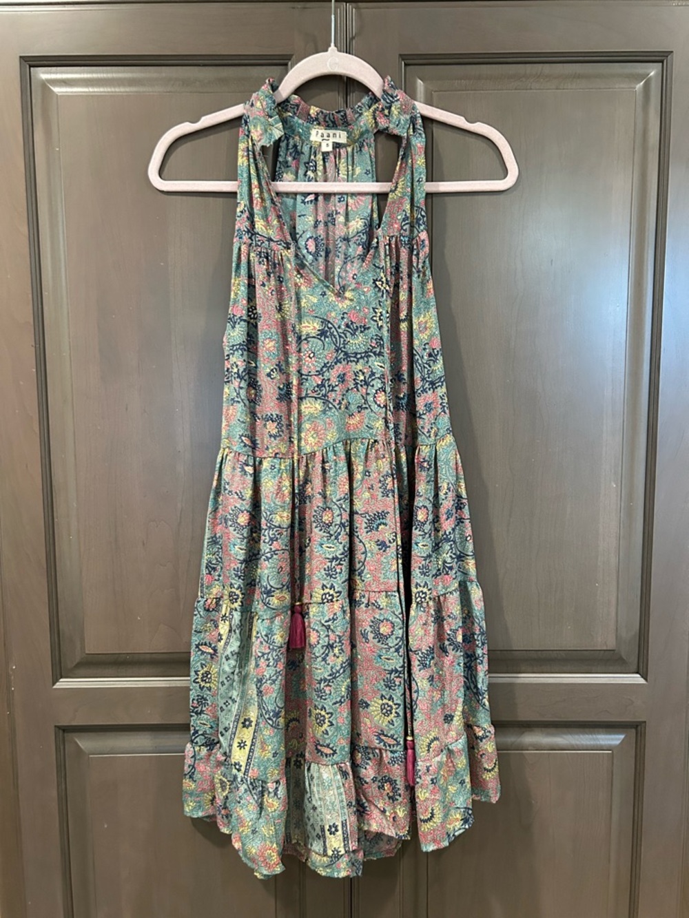 Paani Halter Sundress in Floral Paisley, Size S